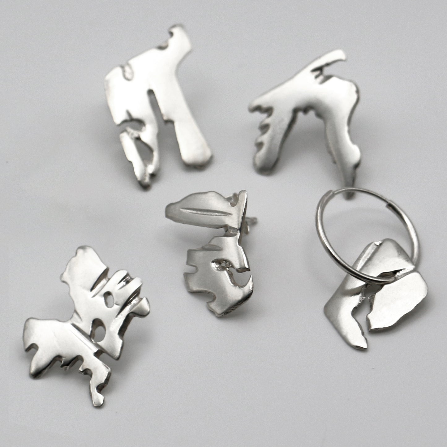 PLASMA Sterling Silver Stud Earring