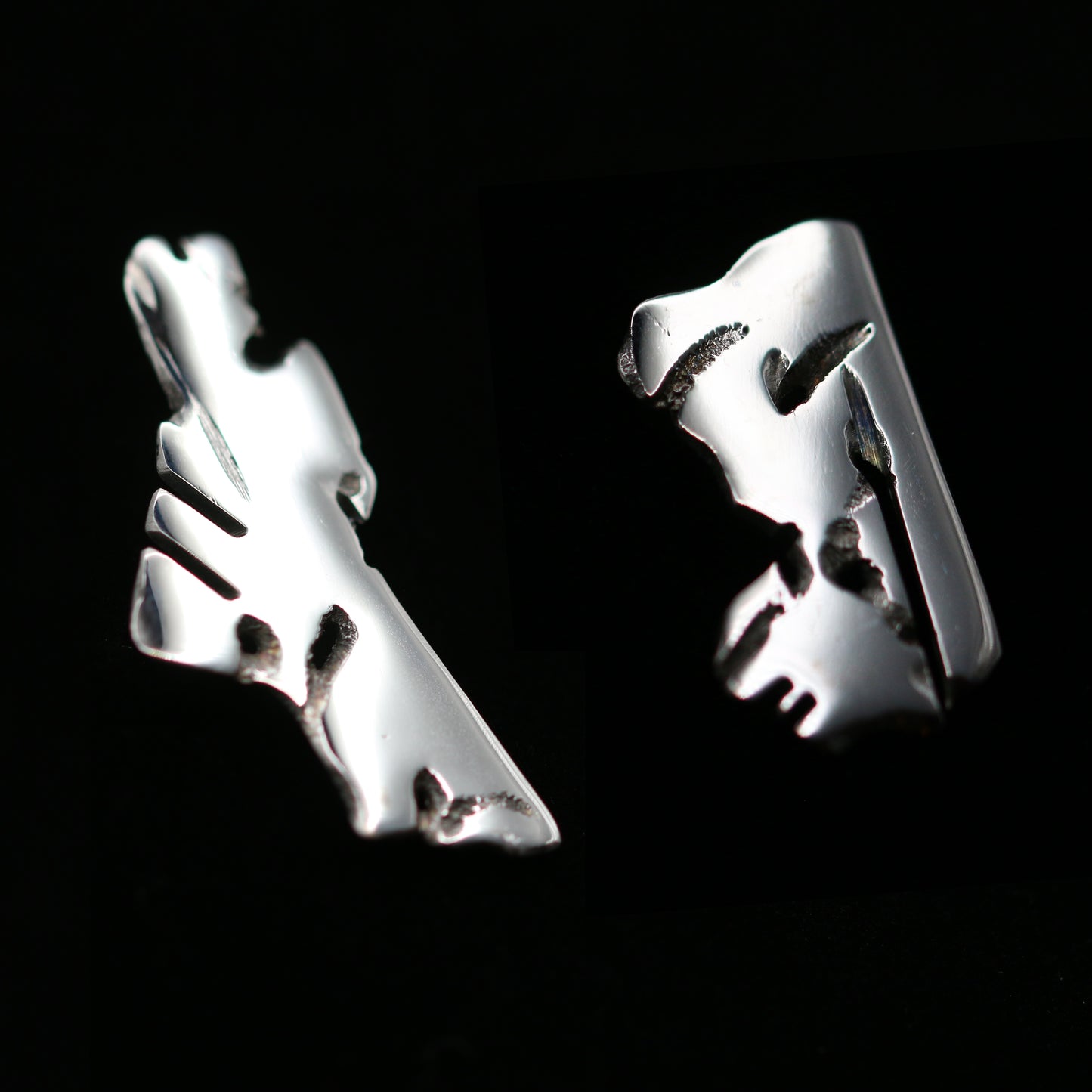 HALFHUMAN ORIGINALS Stainless Steel Stud Earrings