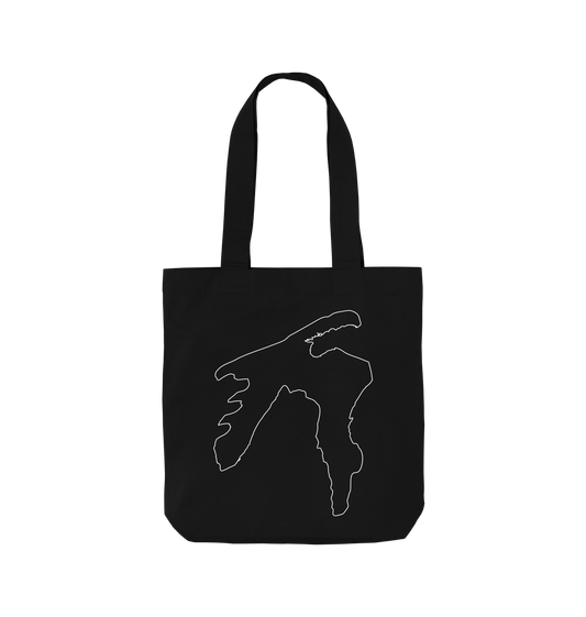 Black Printed Bag Front