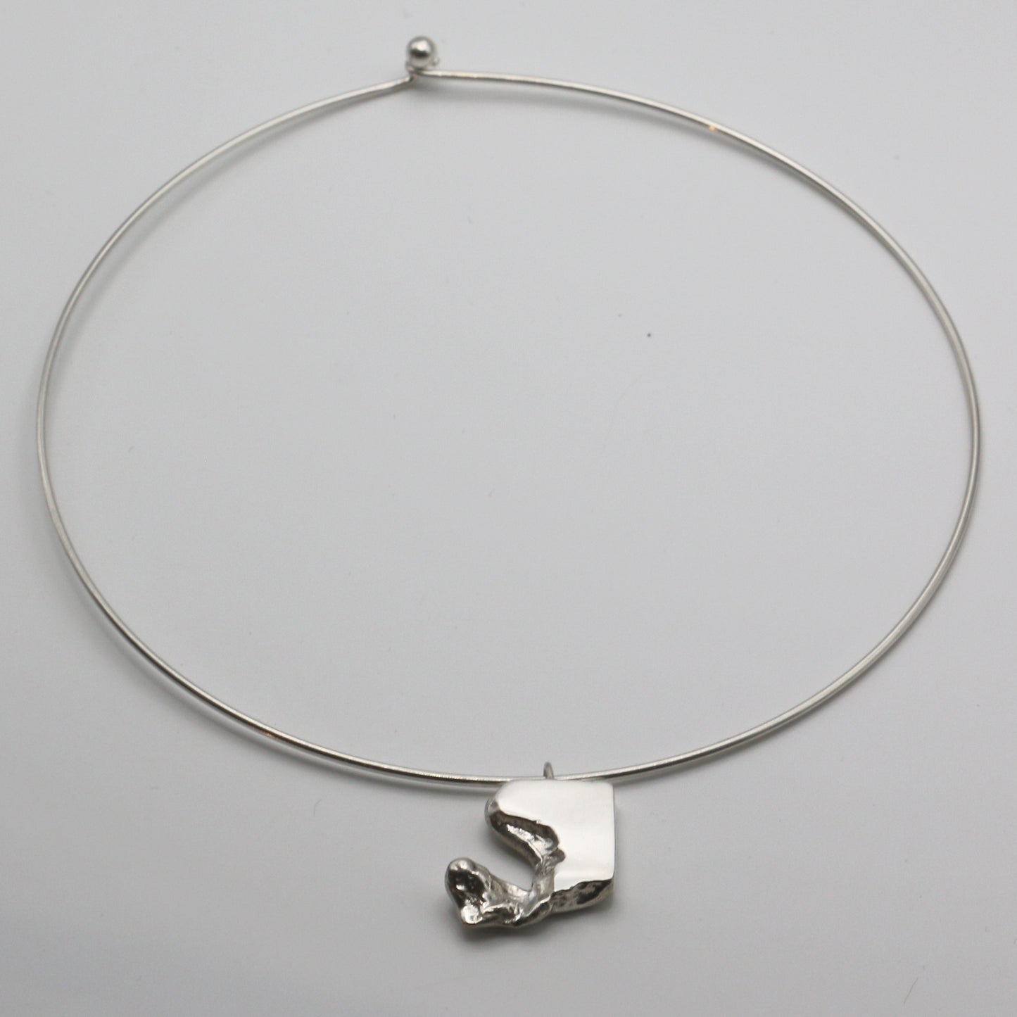 SAND Sterling Silver Open Choker