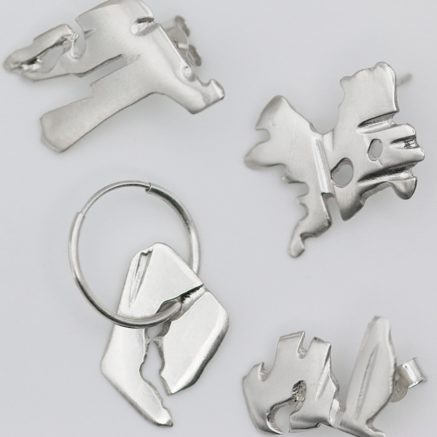 PLASMA Sterling Silver Stud Earring