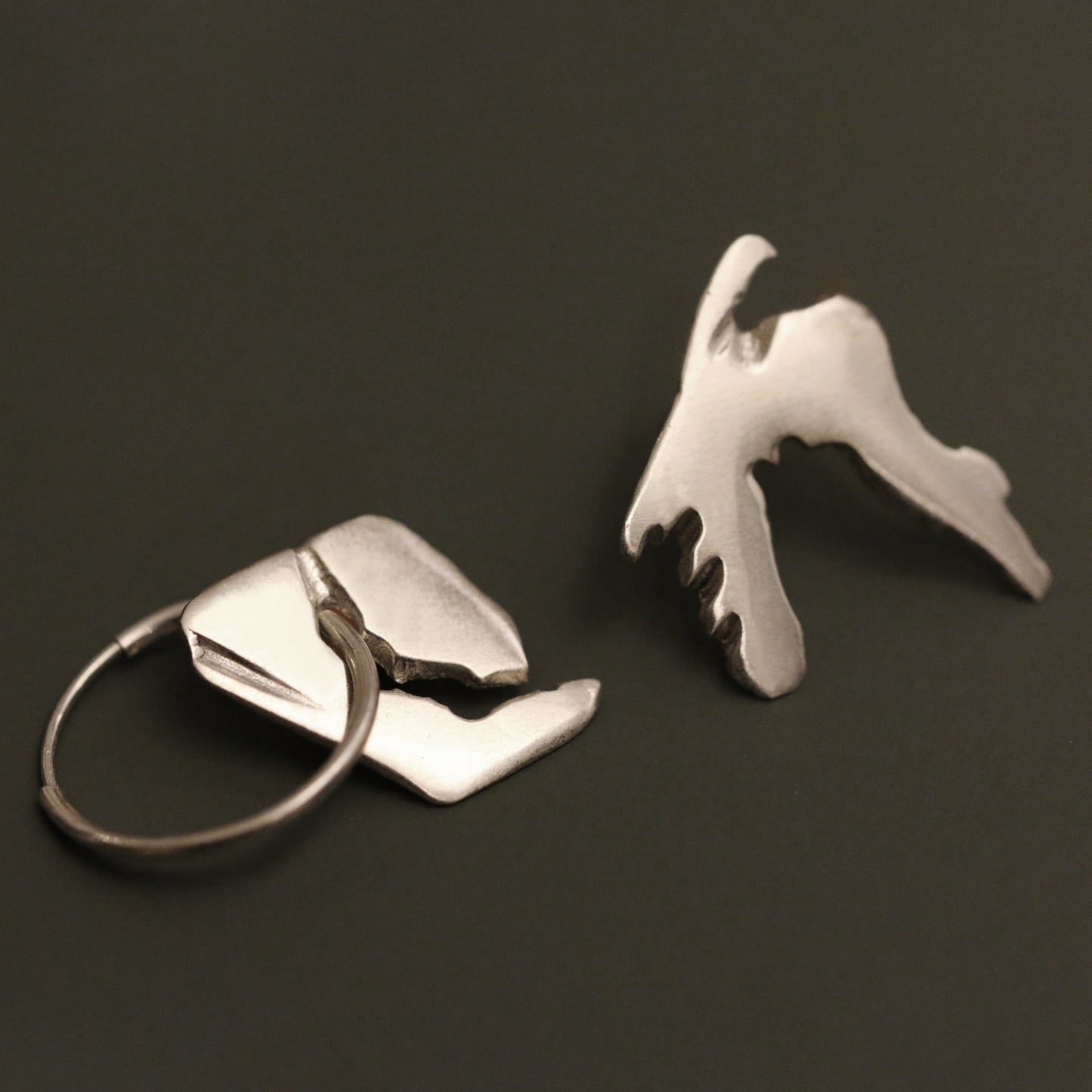 PLASMA Sterling Silver Stud Earring